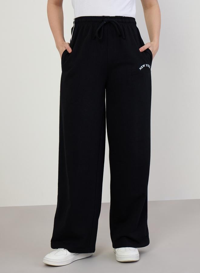 ستايلي جوغر قطني بأرجل واسعة - Image 2